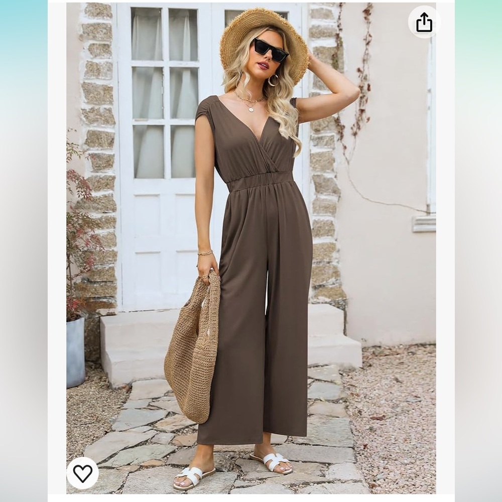 Jumpsuit new with tags light brown